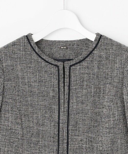 S size ONWARD(小さいサイズ) / エスサイズオンワード ノーカラージャケット | ライトストレッチ ツイード ジャケット | 詳細9