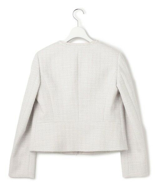 S size ONWARD(小さいサイズ) / エスサイズオンワード ノーカラージャケット | 【セットアップ対応】ライトシャインツイード ノーカラージャケット | 詳細8