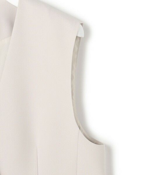 S size ONWARD(小さいサイズ) / エスサイズオンワード その他アウター | 【セットアップ対応/洗える】トリアセダブルジョーゼット ジレ | 詳細8