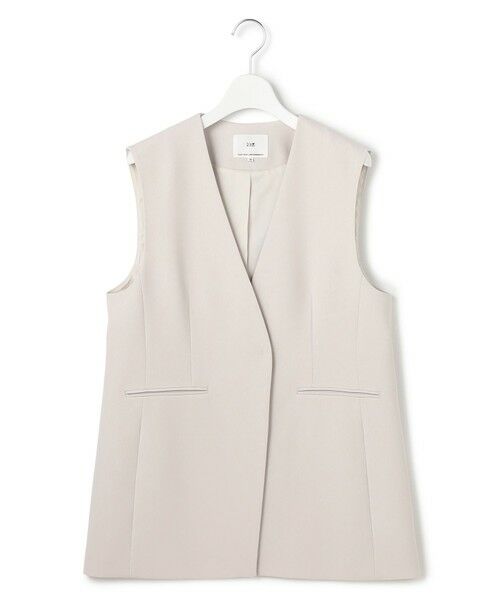 S size ONWARD(小さいサイズ) / エスサイズオンワード その他アウター | 【セットアップ対応/洗える】トリアセダブルジョーゼット ジレ | 詳細5