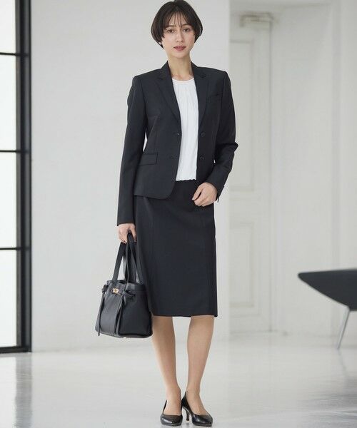 S size ONWARD(小さいサイズ) / エスサイズオンワード テーラードジャケット | 【セットアップ対応】ファインネスウール 二つ釦 ジャケット | 詳細1