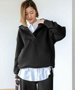 S size ONWARD(小さいサイズ) / エスサイズオンワード パーカー | 【洗える】コットンエアーダンボール ドロスト フーディー