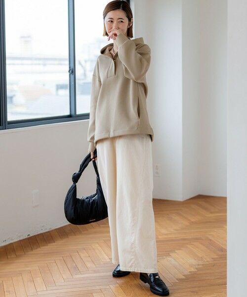 S size ONWARD(小さいサイズ) / エスサイズオンワード パーカー | 【洗える】コットンエアーダンボール ドロスト フーディー | 詳細6