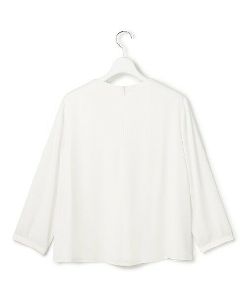 S size ONWARD(小さいサイズ) / エスサイズオンワード カットソー | 【洗える】シルキーデシン バーアクセント ブラウス | 詳細5