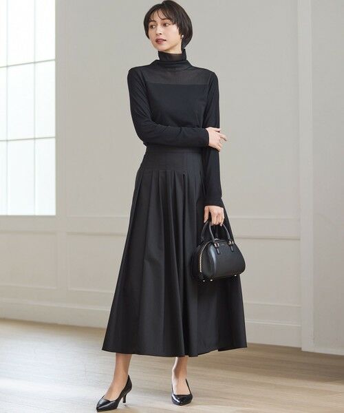 S size ONWARD(小さいサイズ) / エスサイズオンワード カットソー | 【洗える】チュールフライス シアーハイネック カットソー | 詳細1