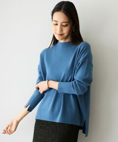 S size ONWARD(小さいサイズ) / エスサイズオンワード ニット・セーター | 【SHIHOさん着用】ウールハイゲージモックネック ニット