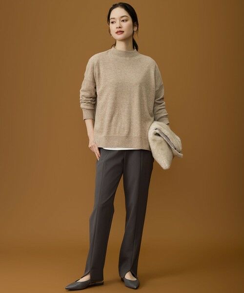 S size ONWARD(小さいサイズ) / エスサイズオンワード ニット・セーター | 【SHIHOさん着用】ウールハイゲージモックネック ニット | 詳細1