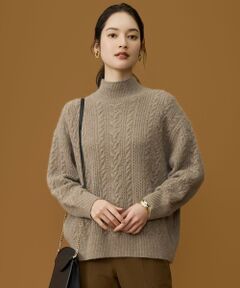 S size ONWARD(小さいサイズ) / エスサイズオンワード ニット・セーター | 【SHIHOさん着用】ラメフォックスケーブル ニット