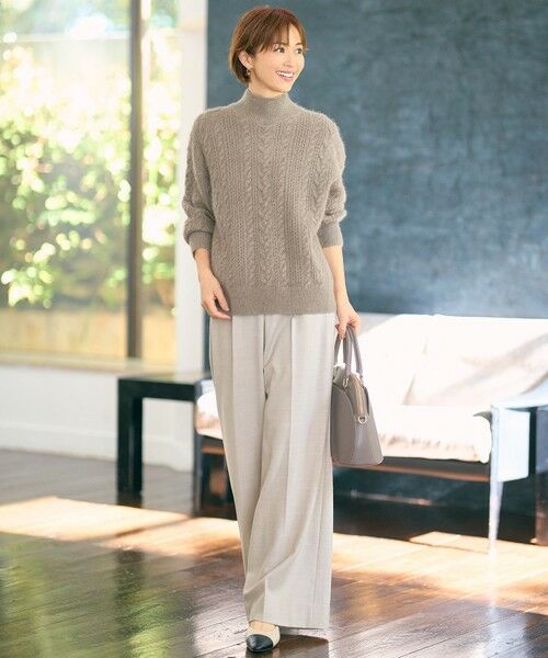 S size ONWARD(小さいサイズ) / エスサイズオンワード ニット・セーター | 【SHIHOさん着用】ラメフォックスケーブル ニット | 詳細1