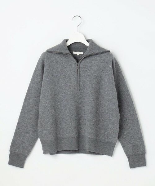 S size ONWARD(小さいサイズ) / エスサイズオンワード ニット・セーター | 【SHIHOさん着用】ボイルドウールハーフジップ ニット | 詳細14