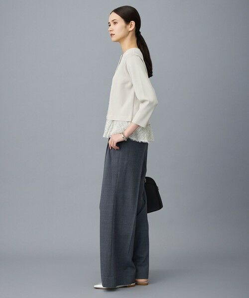 S size ONWARD(小さいサイズ) / エスサイズオンワード ニット・セーター | 【SHIHOさん着用】ジャカードコンビ カーディガン | 詳細2