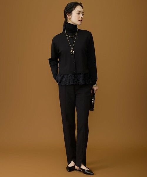 S size ONWARD(小さいサイズ) / エスサイズオンワード ニット・セーター | 【SHIHOさん着用】ジャカードコンビ カーディガン | 詳細12