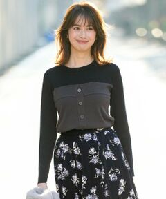 S size ONWARD(小さいサイズ) / エスサイズオンワード ニット・セーター | ビスチェ風 長袖 ニット