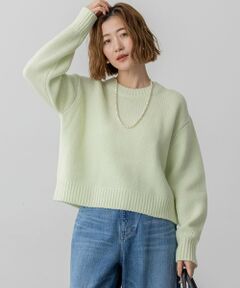 S size ONWARD(小さいサイズ) / エスサイズオンワード ニット・セーター | 【洗える】ウールカシミヤ パフスリーブ ニット