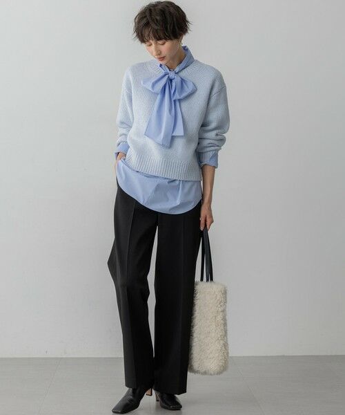 S size ONWARD(小さいサイズ) / エスサイズオンワード ニット・セーター | 【洗える】ウールカシミヤ パフスリーブ ニット | 詳細19