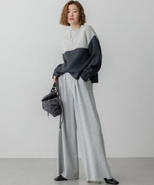 S size ONWARD(小さいサイズ) / エスサイズオンワード ニット・セーター | 【洗える】ウールカシミヤ カラーブロック バルキー ニット | 詳細2