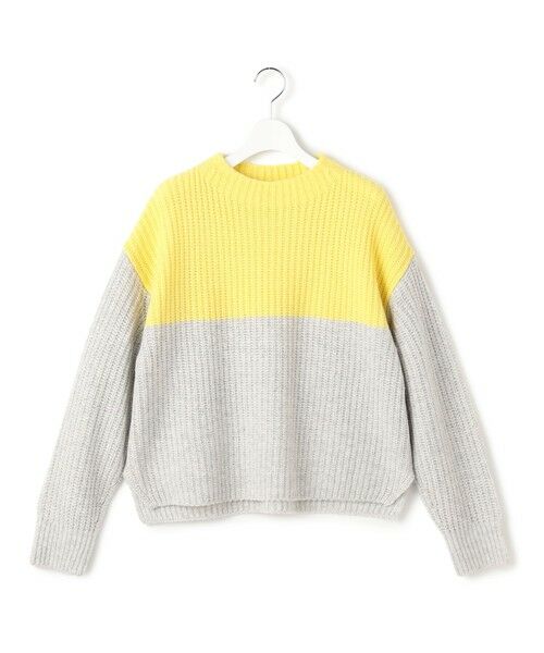 S size ONWARD(小さいサイズ) / エスサイズオンワード ニット・セーター | 【洗える】ウールカシミヤ カラーブロック バルキー ニット | 詳細9