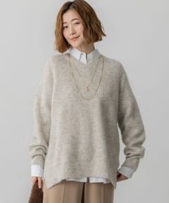 S size ONWARD(小さいサイズ) / エスサイズオンワード ニット・セーター | モヘヤミックススパングル Vネック ニット