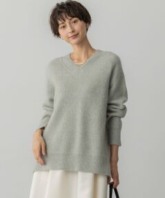 S size ONWARD(小さいサイズ) / エスサイズオンワード ニット・セーター | モヘヤミックススパングル Vネック ニット