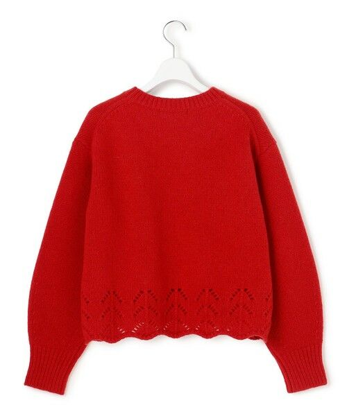 S size ONWARD(小さいサイズ) / エスサイズオンワード ニット・セーター | 【滝沢眞規子さん着用/洗える】レーシーヘムデザイン パフスリーブ ニット | 詳細13