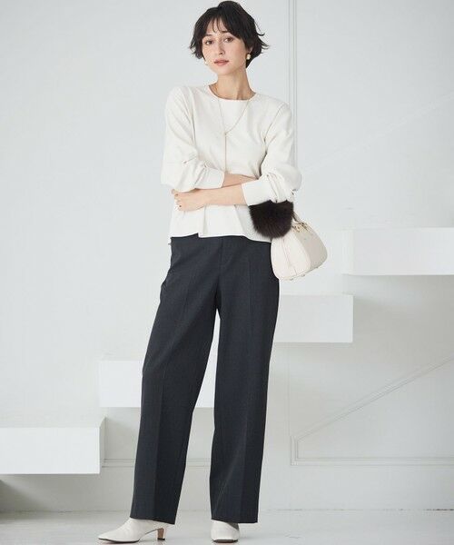 S size ONWARD(小さいサイズ) / エスサイズオンワード ニット・セーター | 【WEB＆一部店舗限定カラーあり/滝沢眞規子さん着用】クリスタルホットフィット ニット | 詳細2