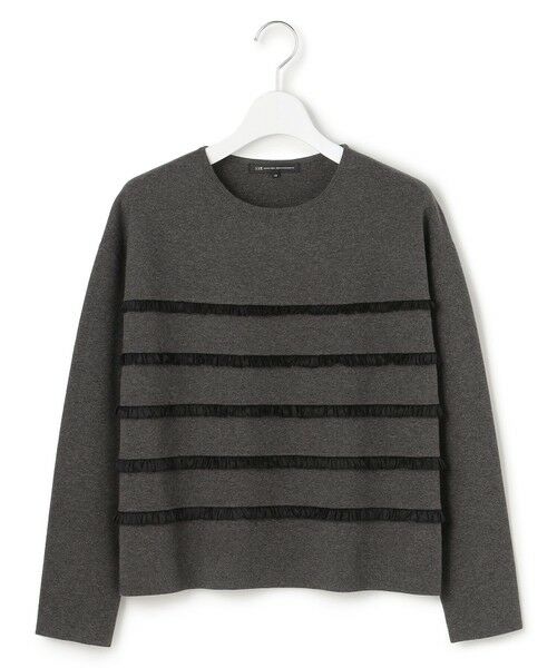 S size ONWARD(小さいサイズ) / エスサイズオンワード ニット・セーター | 【WEB&一部店舗限定/滝沢眞規子さん着用】フリルボーダー ニット | 詳細3