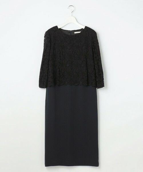 S size ONWARD(小さいサイズ) / エスサイズオンワード ロング・マキシ丈ワンピース | 【カタログ掲載】トリアセダブルクロスレース ワンピース | 詳細2