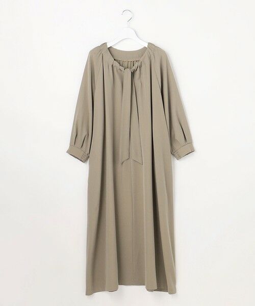 S size ONWARD(小さいサイズ) / エスサイズオンワード ロング・マキシ丈ワンピース | 【SHIHOさん着用】TWドレープツイル3WAYボウタイ ワンピース | 詳細11