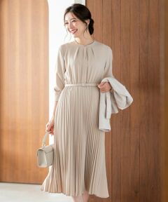 S size ONWARD(小さいサイズ) / エスサイズオンワード ロング・マキシ丈ワンピース | ノーブルプリーツ ワンピース