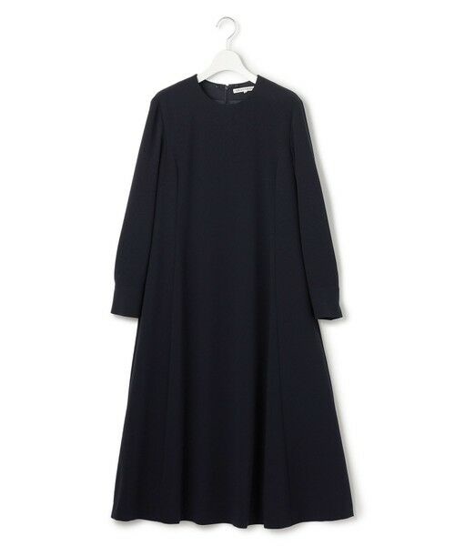 S size ONWARD(小さいサイズ) / エスサイズオンワード ロング・マキシ丈ワンピース | 【セットアップ対応/洗える】トリアセダブルジョーゼット 襟付き ワンピース | 詳細5