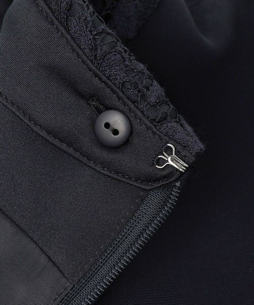 S size ONWARD(小さいサイズ) / エスサイズオンワード ロング・マキシ丈ワンピース | 【セットアップ対応/洗える】トリアセダブルジョーゼット 襟付き ワンピース | 詳細8