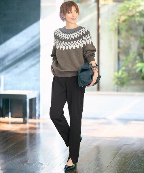 S size ONWARD(小さいサイズ) / エスサイズオンワード その他パンツ | 【SHIHOさん着用】ジョーゼットニット パンツ | 詳細12