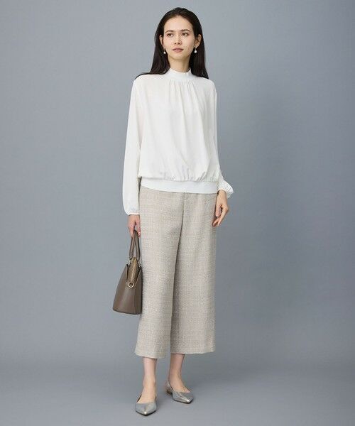 S size ONWARD(小さいサイズ) / エスサイズオンワード その他パンツ | 【カタログ掲載】ライトミックスツィードワイド パンツ | 詳細1