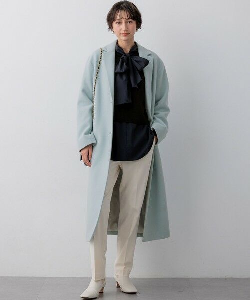 S size ONWARD(小さいサイズ) / エスサイズオンワード その他パンツ | 【洗える】ウォームストレッチ テーパード パンツ | 詳細7