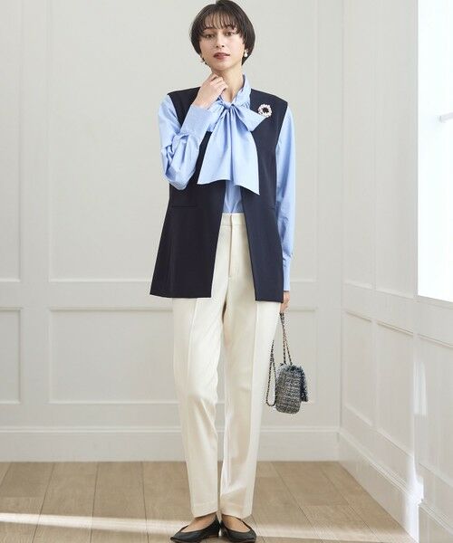 S size ONWARD(小さいサイズ) / エスサイズオンワード その他パンツ | 【洗える】ウォームストレッチ テーパード パンツ | 詳細3