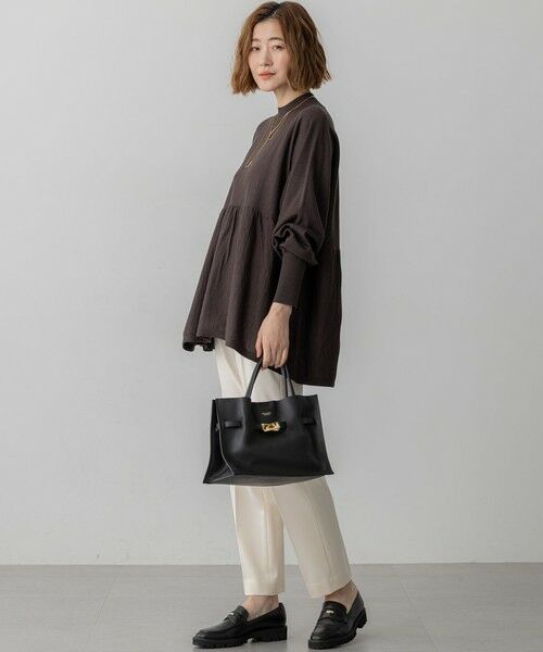 S size ONWARD(小さいサイズ) / エスサイズオンワード その他パンツ | 【洗える】ウォームストレッチ テーパード パンツ | 詳細5