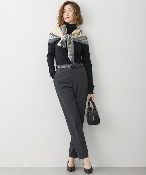 S size ONWARD(小さいサイズ) / エスサイズオンワード その他パンツ | 【洗える】ウォームストレッチ テーパード パンツ | 詳細16