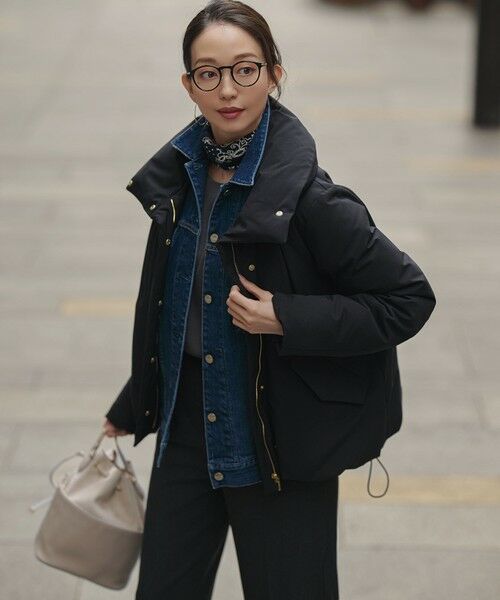 S size ONWARD(小さいサイズ) / エスサイズオンワード その他パンツ | 【滝沢眞規子さん着用/洗える】ウォームストレッチ ワイド パンツ | 詳細13