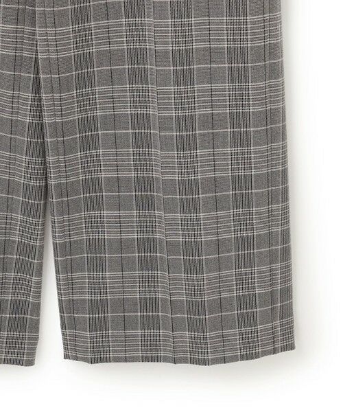 S size ONWARD(小さいサイズ) / エスサイズオンワード その他パンツ | 【洗える】ウォームストレッチ チェック ワイド パンツ | 詳細6