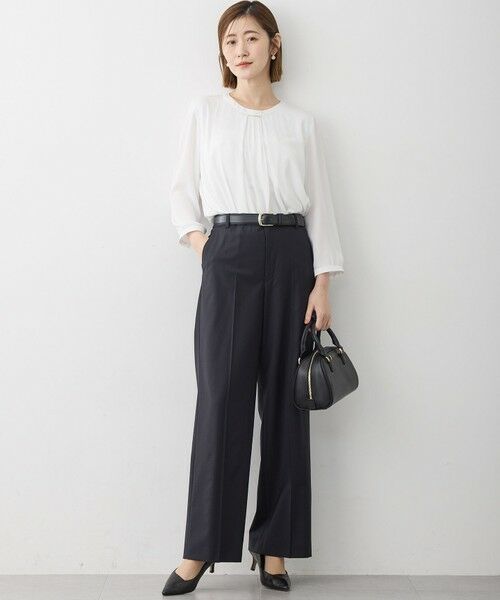 S size ONWARD(小さいサイズ) / エスサイズオンワード その他パンツ | 【セットアップ着用】ファインネスウール ワイド パンツ | 詳細14