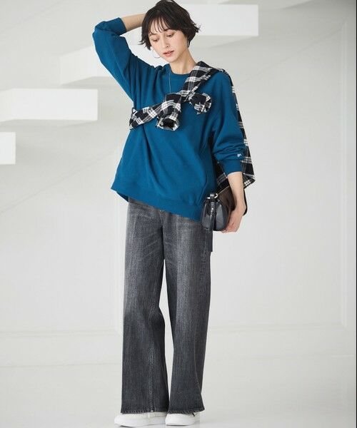 S size ONWARD(小さいサイズ) / エスサイズオンワード デニムパンツ | 【滝沢眞規子さん着用/RED CARD TOKYO×23区】 センタープレス デニム ワイド パンツ | 詳細5