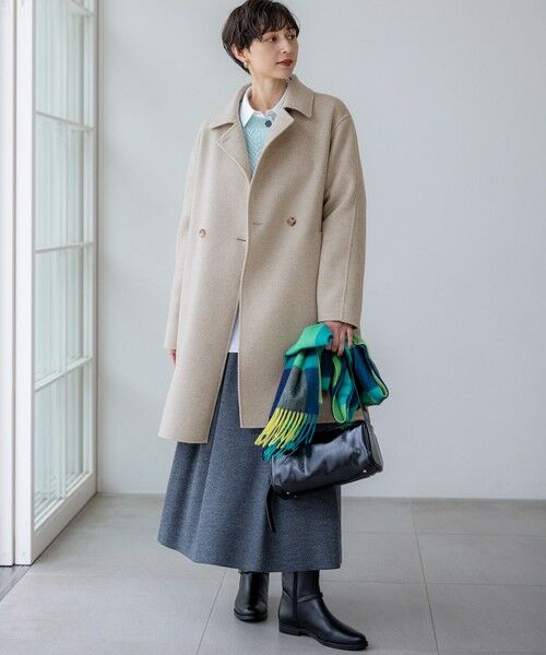 S size ONWARD(小さいサイズ) / エスサイズオンワード その他アウター | 【VERYベストアウター大賞「ロングアウター賞」受賞！/滝沢眞規子さん着用】 MANTECOPure リバー チェスターコート | 詳細2