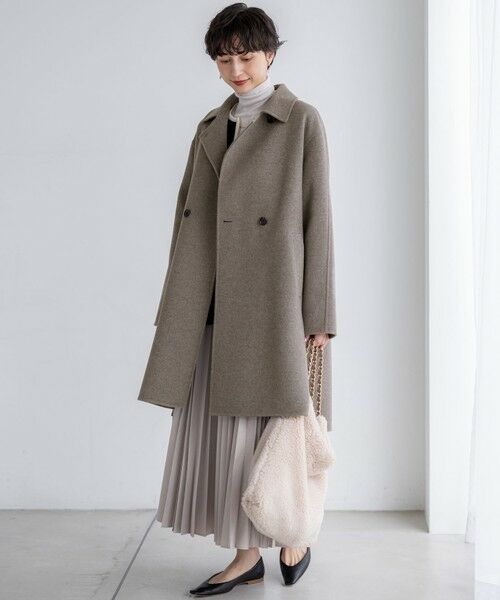 S size ONWARD(小さいサイズ) / エスサイズオンワード その他アウター | 【VERYベストアウター大賞「ロングアウター賞」受賞！/滝沢眞規子さん着用】 MANTECOPure リバー チェスターコート | 詳細7