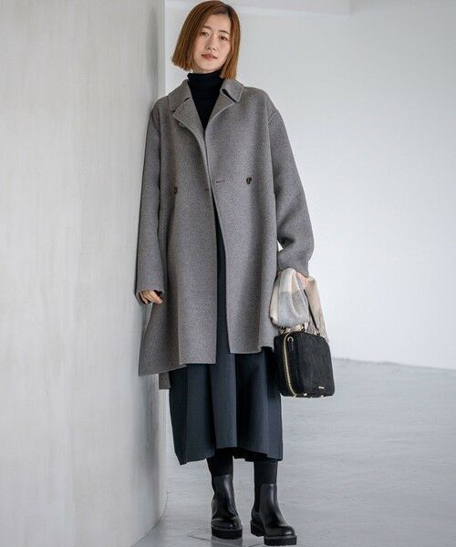 S size ONWARD(小さいサイズ) / エスサイズオンワード その他アウター | 【VERYベストアウター大賞「ロングアウター賞」受賞！/滝沢眞規子さん着用】 MANTECOPure リバー チェスターコート | 詳細20