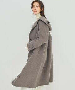 S size ONWARD(小さいサイズ) / エスサイズオンワード その他アウター | 【滝沢眞規子さん着用/VERY掲載】MANTECOPureリバー フード ロングコート