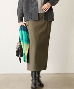 S size ONWARD(小さいサイズ) / エスサイズオンワード ミニ・ひざ丈スカート | 【SLOW/一部店舗限定】ミリタリーボトム カーゴスカート