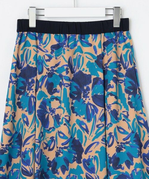 S size ONWARD(小さいサイズ) / エスサイズオンワード ミニ・ひざ丈スカート | 【SHIHOさん着用】アートタッチフラワープリント スカート | 詳細7