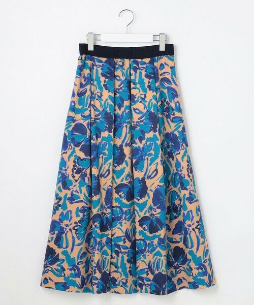 S size ONWARD(小さいサイズ) / エスサイズオンワード ミニ・ひざ丈スカート | 【SHIHOさん着用】アートタッチフラワープリント スカート | 詳細3