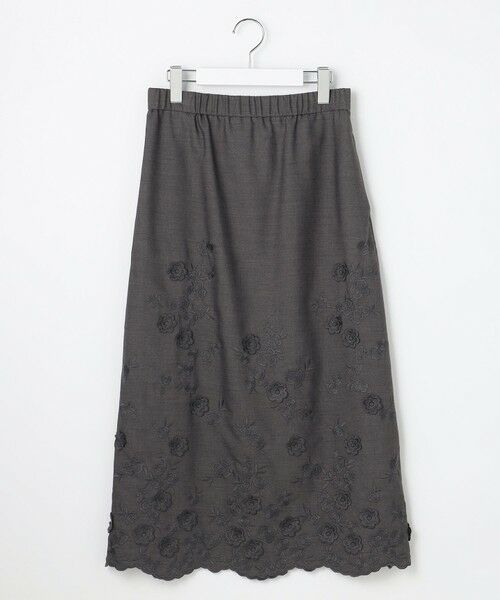S size ONWARD(小さいサイズ) / エスサイズオンワード ミニ・ひざ丈スカート | 【SHIHOさん着用】エンブロイダリー スカート | 詳細18