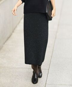 S size ONWARD(小さいサイズ) / エスサイズオンワード ミニ・ひざ丈スカート | 【カタログ掲載】スパンコールストレッチ スカート